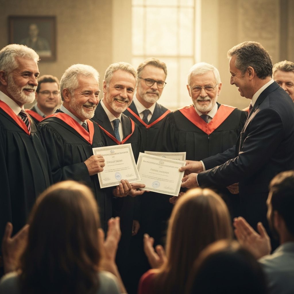 Celebration of achievement